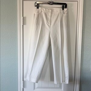 Talbots white capris - skimmer style
